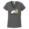 Ladies Heavy Cotton ™ 100% Cotton V Neck T Shirt Thumbnail