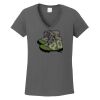 Ladies Heavy Cotton ™ 100% Cotton V Neck T Shirt Thumbnail