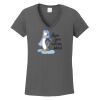 Ladies Heavy Cotton ™ 100% Cotton V Neck T Shirt Thumbnail