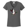 Ladies Heavy Cotton ™ 100% Cotton V Neck T Shirt Thumbnail