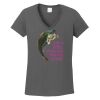 Ladies Heavy Cotton ™ 100% Cotton V Neck T Shirt Thumbnail