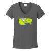 Ladies Heavy Cotton ™ 100% Cotton V Neck T Shirt Thumbnail