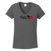 Ladies Heavy Cotton ™ 100% Cotton V Neck T Shirt Thumbnail