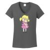 Ladies Heavy Cotton ™ 100% Cotton V Neck T Shirt Thumbnail