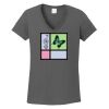 Ladies Heavy Cotton ™ 100% Cotton V Neck T Shirt Thumbnail