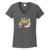 Ladies Heavy Cotton ™ 100% Cotton V Neck T Shirt Thumbnail