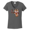 Ladies Heavy Cotton ™ 100% Cotton V Neck T Shirt Thumbnail