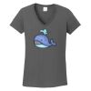 Ladies Heavy Cotton ™ 100% Cotton V Neck T Shirt Thumbnail