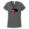 Ladies Heavy Cotton ™ 100% Cotton V Neck T Shirt Thumbnail