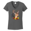 Ladies Heavy Cotton ™ 100% Cotton V Neck T Shirt Thumbnail