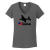 Ladies Heavy Cotton ™ 100% Cotton V Neck T Shirt Thumbnail