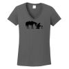 Ladies Heavy Cotton ™ 100% Cotton V Neck T Shirt Thumbnail