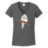 Ladies Heavy Cotton ™ 100% Cotton V Neck T Shirt Thumbnail