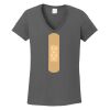 Ladies Heavy Cotton ™ 100% Cotton V Neck T Shirt Thumbnail