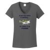 Ladies Heavy Cotton ™ 100% Cotton V Neck T Shirt Thumbnail