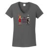 Ladies Heavy Cotton ™ 100% Cotton V Neck T Shirt Thumbnail
