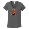 Ladies Heavy Cotton ™ 100% Cotton V Neck T Shirt Thumbnail