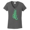 Ladies Heavy Cotton ™ 100% Cotton V Neck T Shirt Thumbnail