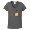 Ladies Heavy Cotton ™ 100% Cotton V Neck T Shirt Thumbnail
