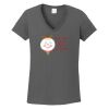 Ladies Heavy Cotton ™ 100% Cotton V Neck T Shirt Thumbnail