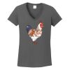 Ladies Heavy Cotton ™ 100% Cotton V Neck T Shirt Thumbnail