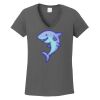 Ladies Heavy Cotton ™ 100% Cotton V Neck T Shirt Thumbnail