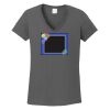 Ladies Heavy Cotton ™ 100% Cotton V Neck T Shirt Thumbnail