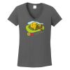 Ladies Heavy Cotton ™ 100% Cotton V Neck T Shirt Thumbnail