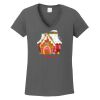 Ladies Heavy Cotton ™ 100% Cotton V Neck T Shirt Thumbnail