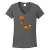 Ladies Heavy Cotton ™ 100% Cotton V Neck T Shirt Thumbnail