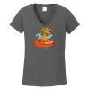 Ladies Heavy Cotton ™ 100% Cotton V Neck T Shirt Thumbnail