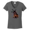 Ladies Heavy Cotton ™ 100% Cotton V Neck T Shirt Thumbnail