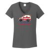 Ladies Heavy Cotton ™ 100% Cotton V Neck T Shirt Thumbnail