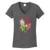 Ladies Heavy Cotton ™ 100% Cotton V Neck T Shirt Thumbnail