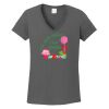 Ladies Heavy Cotton ™ 100% Cotton V Neck T Shirt Thumbnail