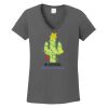 Ladies Heavy Cotton ™ 100% Cotton V Neck T Shirt Thumbnail