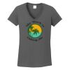 Ladies Heavy Cotton ™ 100% Cotton V Neck T Shirt Thumbnail