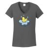 Ladies Heavy Cotton ™ 100% Cotton V Neck T Shirt Thumbnail