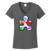 Ladies Heavy Cotton ™ 100% Cotton V Neck T Shirt Thumbnail