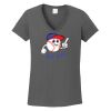 Ladies Heavy Cotton ™ 100% Cotton V Neck T Shirt Thumbnail