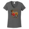 Ladies Heavy Cotton ™ 100% Cotton V Neck T Shirt Thumbnail