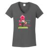 Ladies Heavy Cotton ™ 100% Cotton V Neck T Shirt Thumbnail