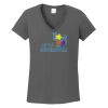 Ladies Heavy Cotton ™ 100% Cotton V Neck T Shirt Thumbnail