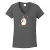 Ladies Heavy Cotton ™ 100% Cotton V Neck T Shirt Thumbnail