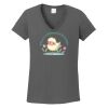 Ladies Heavy Cotton ™ 100% Cotton V Neck T Shirt Thumbnail