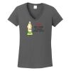 Ladies Heavy Cotton ™ 100% Cotton V Neck T Shirt Thumbnail