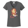 Ladies Heavy Cotton ™ 100% Cotton V Neck T Shirt Thumbnail
