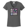 Ladies Heavy Cotton ™ 100% Cotton V Neck T Shirt Thumbnail