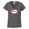Ladies Heavy Cotton ™ 100% Cotton V Neck T Shirt Thumbnail