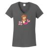 Ladies Heavy Cotton ™ 100% Cotton V Neck T Shirt Thumbnail